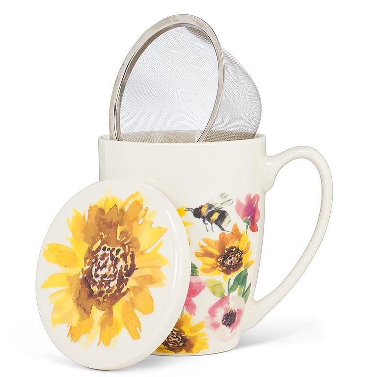 BEES COVERED MUG & STRAINER