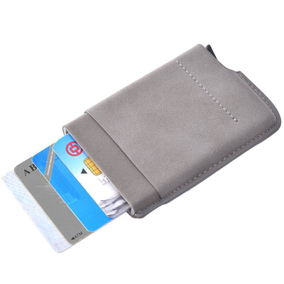 CARD BLOCKER AUTO WALLET GREY