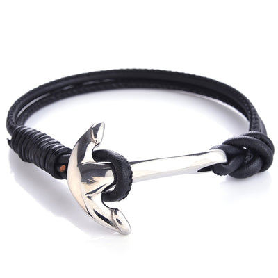 MENS ANCHORED BRACELET