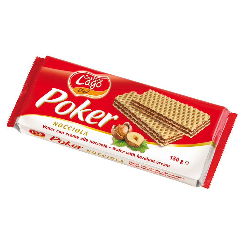 LAGO HAZELNUT POKER WAFERS