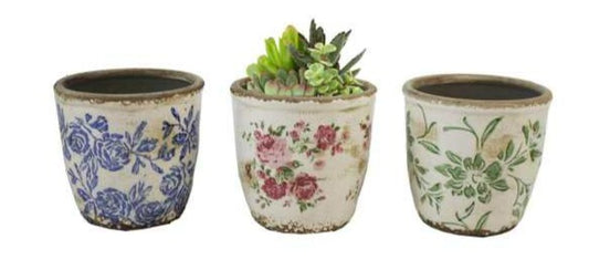 FLORAL CEMENT PLANTERS