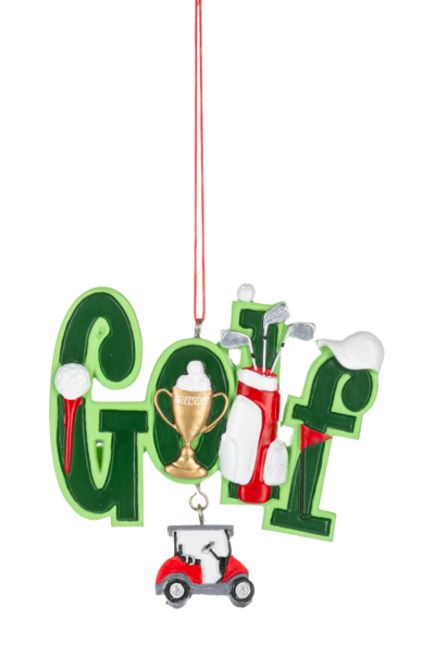 GOLF DANGLE ORNAMENT