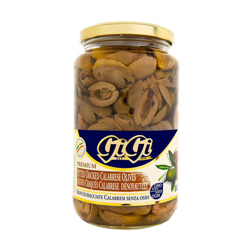 GIGI PITTED CRACKED CALABRESE OLIVES