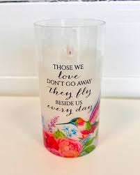 GLASS LED MEMORIAL CANDLE