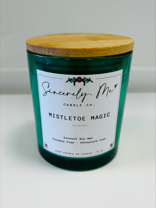 MISTLETOE MAGIC GLASS CANDLE